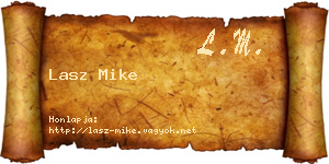 Lasz Mike névjegykártya